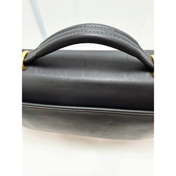 Coach Briefcase 5265 Leather Legacy Lexington Messenger Bag Black/Brass Vintage - Picture 6 of 16